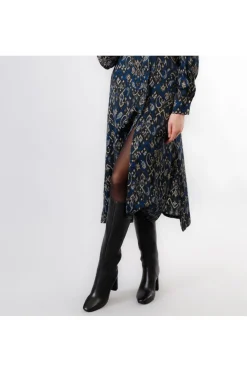 abito chemisier stampato cachemire multiblu