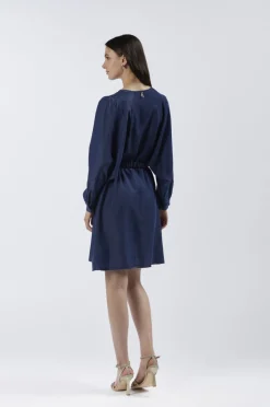 abito in tencel denim indaco