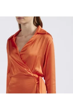 abito legato a portafoglioo arancio