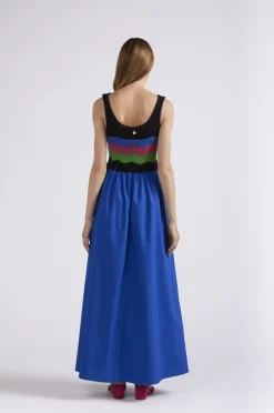 abito lungo con top lavorato a crochet royal