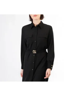 abito tipo chemisier nero