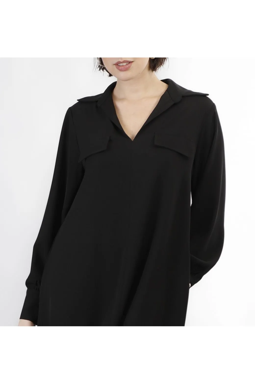 abito tipo tunica nero