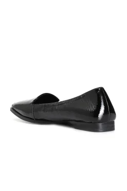 ballerina con elastico in naplak nero