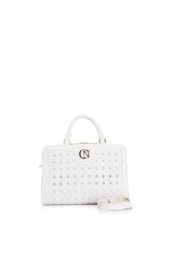 bauletto con intreccio panna