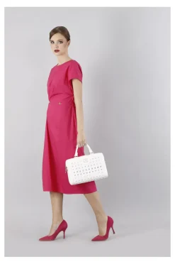 bauletto con intreccio panna