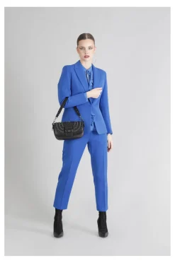 borsa a spalla con borchie e catene nero