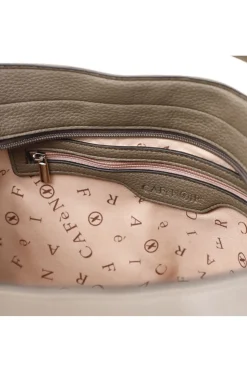 borsa a spalla con maxi cerniere