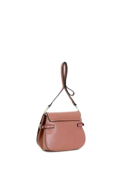 borsa a tracolla con pattina decorata da microballs