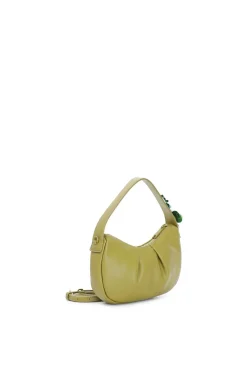 borsa hobo imbottita verde