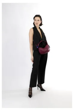 borsa hobo imbottita viola