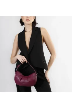 borsa hobo imbottita viola