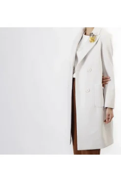 cappotto doppiopetto gesso