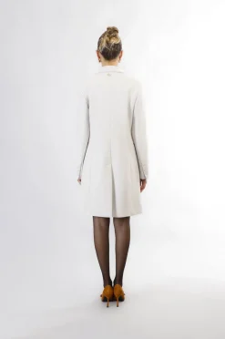 cappotto monopetto gesso