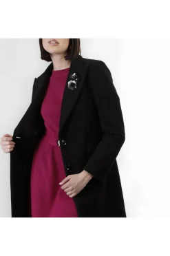 cappotto monopetto nero