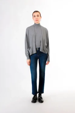 cardigan aperto fumo