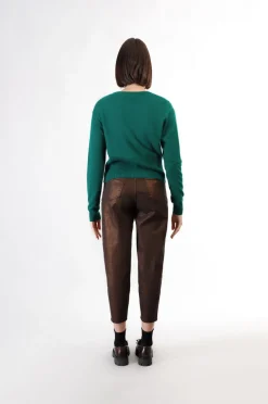 cardigan basic smeraldo