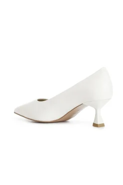 décolleté in nappa panna