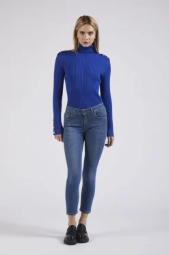 denim skinny blu medio chiaro