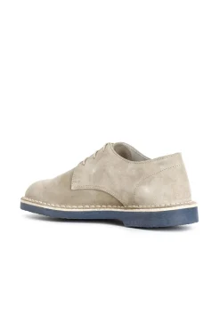 derby uomo in pelle scamosciata sabbia