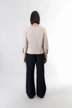 felpa scollo a barca felpa mano calda confetto