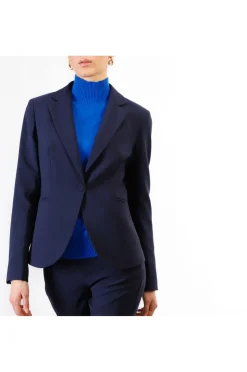 giacca monopetto tessuto bistretch navy