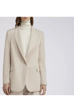 giacca over monopetto burro