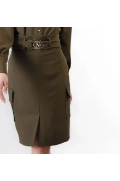 gonna a vita alta con tasconi  tipo cargo fango