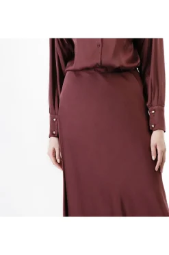 gonna in raso tinto capo vinaccia