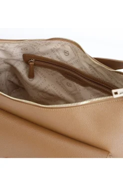 hobo in materiale granoso ed effetto suede sul quadrante davanti, dettaglio nodi cuoio