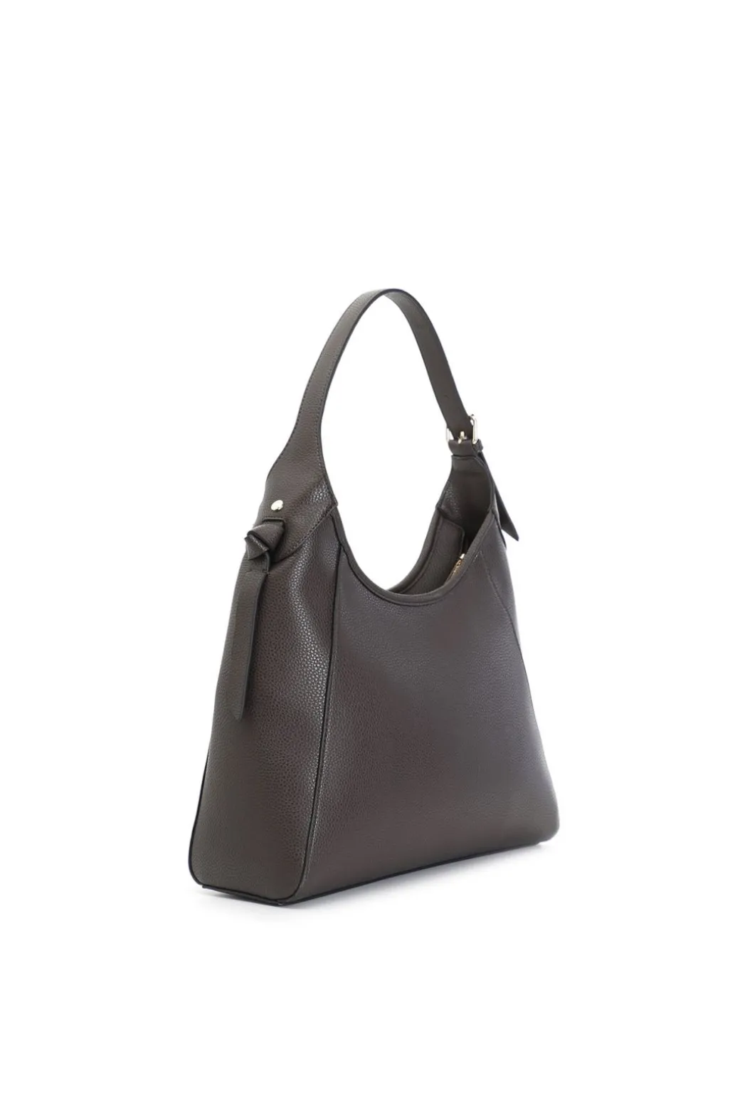 hobo in materiale granoso ed effetto suede t.moro