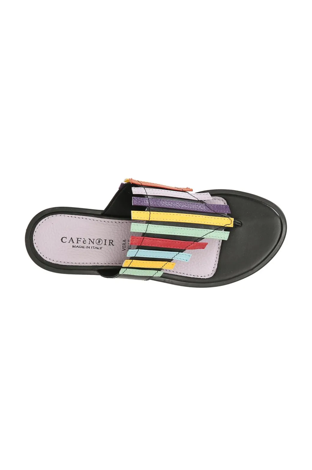 infradito con tomaia multi listini multicolor