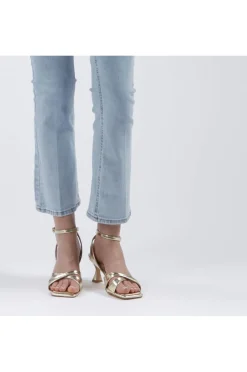 jeans denim cropped flare super stretch bleach