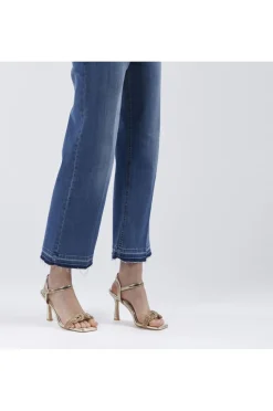 jeans denim culotte super stretch blu medio