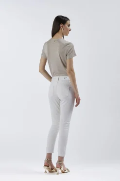 jeans denim skinny in bull denim bianco