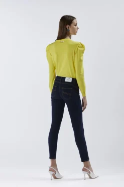 jeans denim skinny super stretch indaco