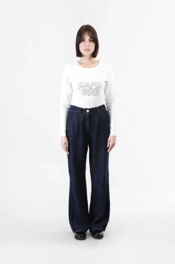 jeans denim super wide indaco