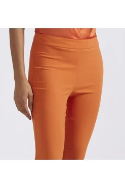 leggings in tessuto superstretch arancio
