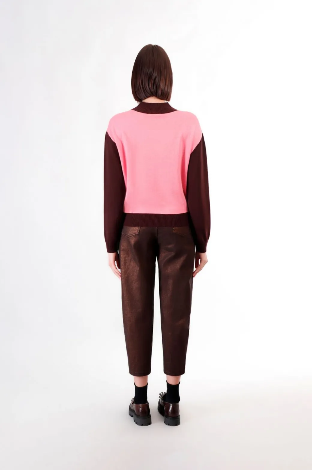 maglia collo a ciclista con logo "be noir" multirosa