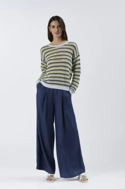 maglia crochet a maniche lunghe multiroyal