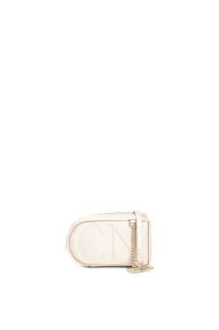 mini borsa a tracolla allungata con logo cn in rilievo