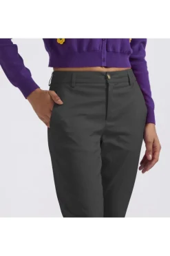 pantaloni chino in cotone nero