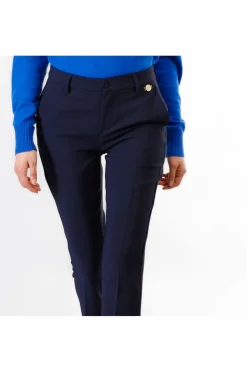 pantaloni chino tessuto bistretch navy