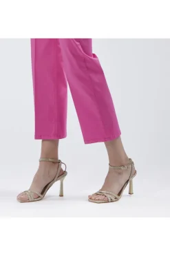 pantaloni culotte tinto capo fuxia