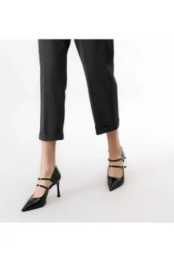 pantaloni gamba dritta con pinces fumo