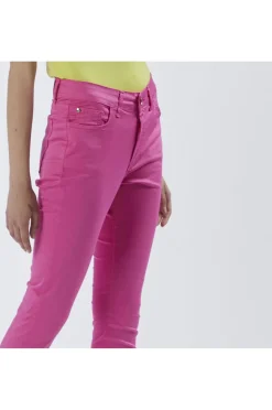 pantaloni skinny tinto capo fuxia