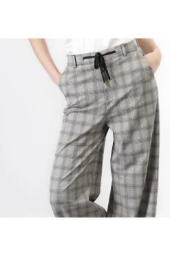 pantaloni super wide principe di galles principe di galles