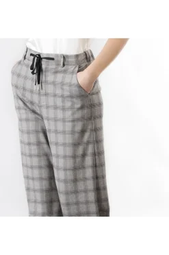 pantaloni super wide principe di galles principe di galles