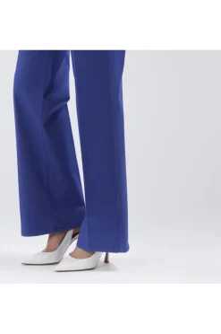 pantaloni wide leg tinto capo royal