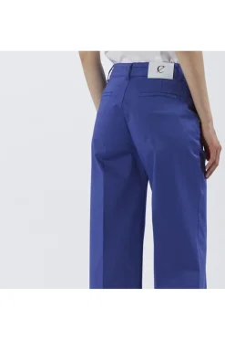 pantaloni wide leg tinto capo royal
