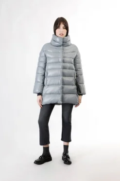 piumino dalla linea svasata polvere